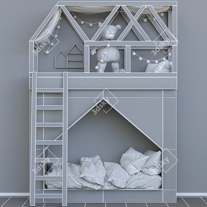 Playful KidsRoom Set 3D model image 2