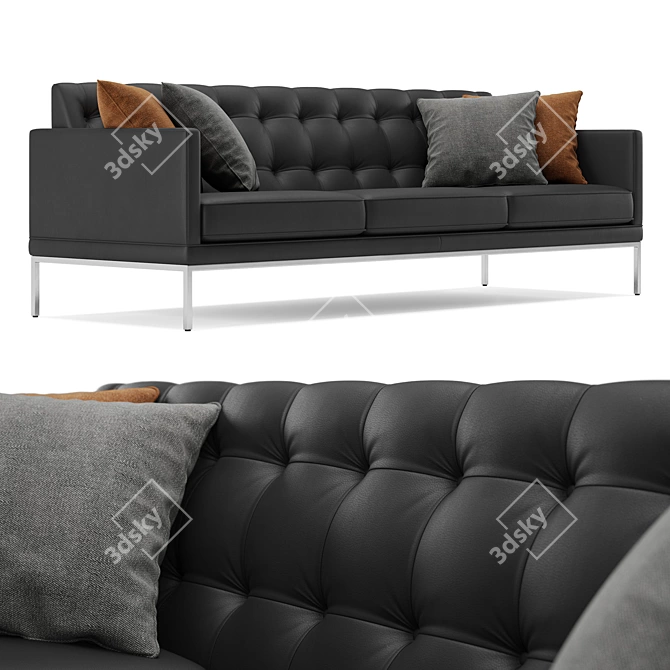 Modern Office Sofa 3D model image 1