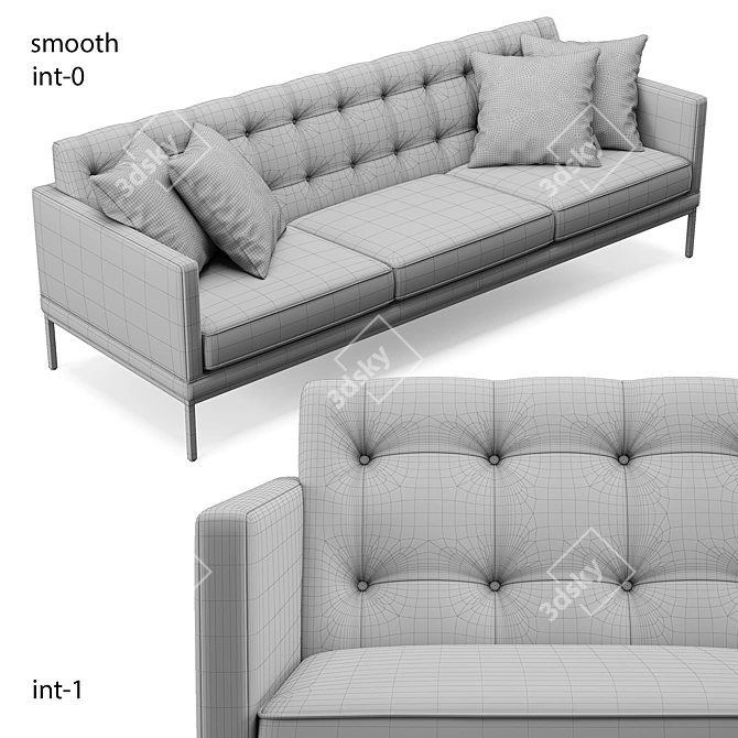 Modern Office Sofa 3D model image 3