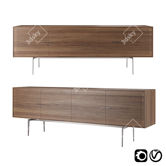 Contemporary Elegance: Galatea Furniture 3D model image 1