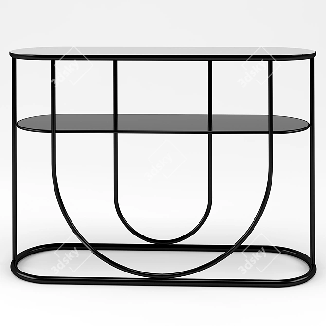 Elegant Aisle Console Table 3D model image 1