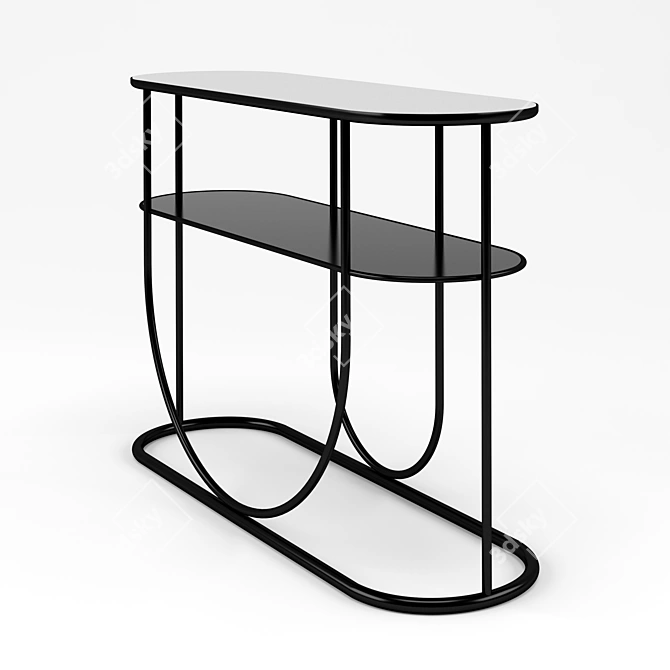 Elegant Aisle Console Table 3D model image 2