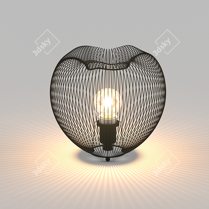 Zuma Cage Table Lamp: Sleek & Stylish Lighting 3D model image 1