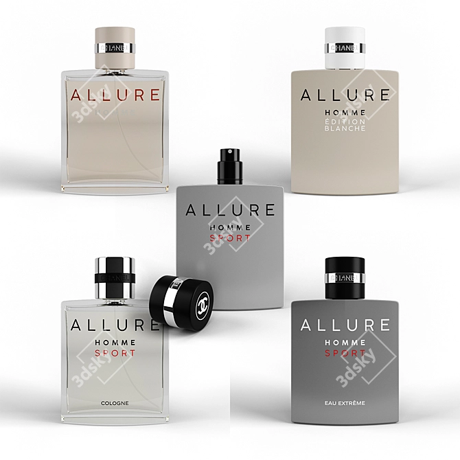 CHANEL Allure Fragrance Collection for Men 3D model image 2