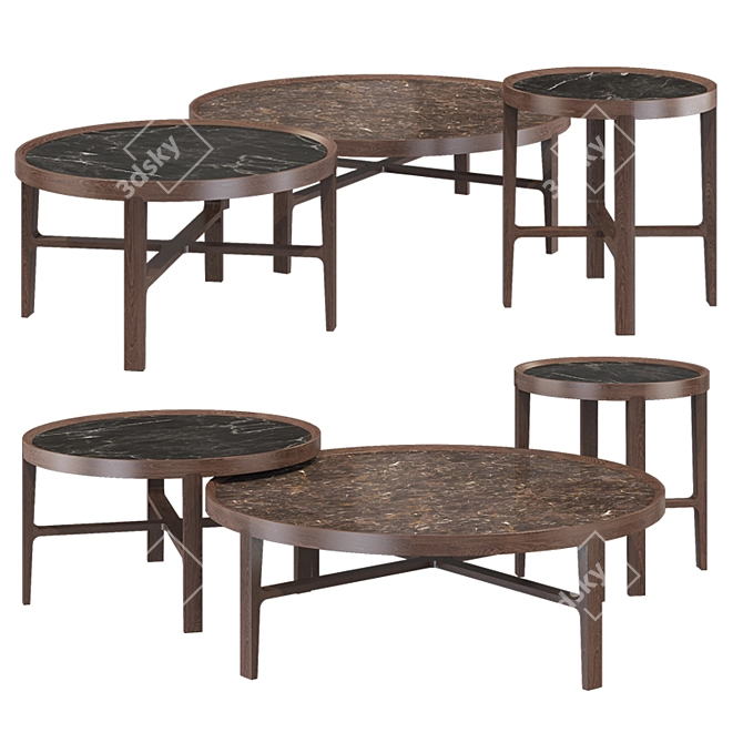 Alivar Cyclos Coffee Table 3D model image 1