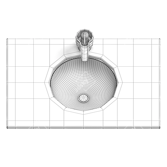 KOHLER Marrakesh Wash Basin & Mixer 3D model image 2