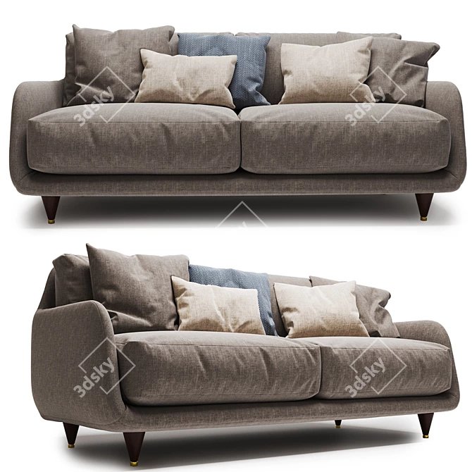 Elegant 2-Seater Sofa: Ditre Italia Eliot 3D model image 1