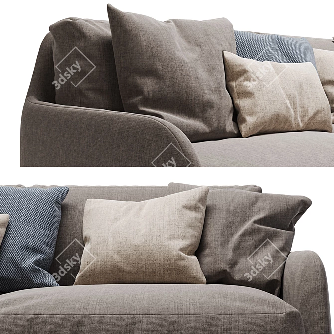 Elegant 2-Seater Sofa: Ditre Italia Eliot 3D model image 2