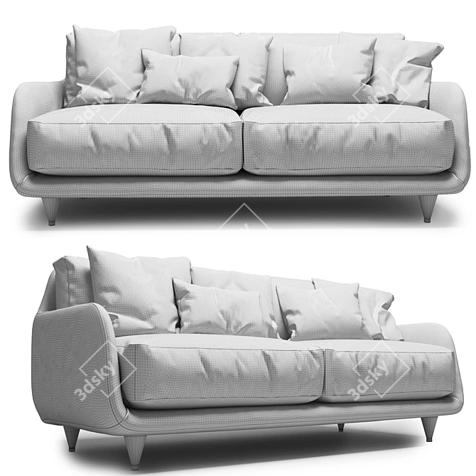 Elegant 2-Seater Sofa: Ditre Italia Eliot 3D model image 3