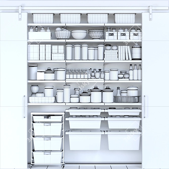 Kitchen Essentials: Kupboard42 3D model image 2