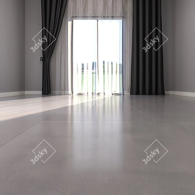 Elegant Marble Flooring 3D model image 2