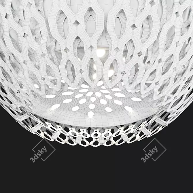 Elegant Charlotte Globe Pendant Light 3D model image 3