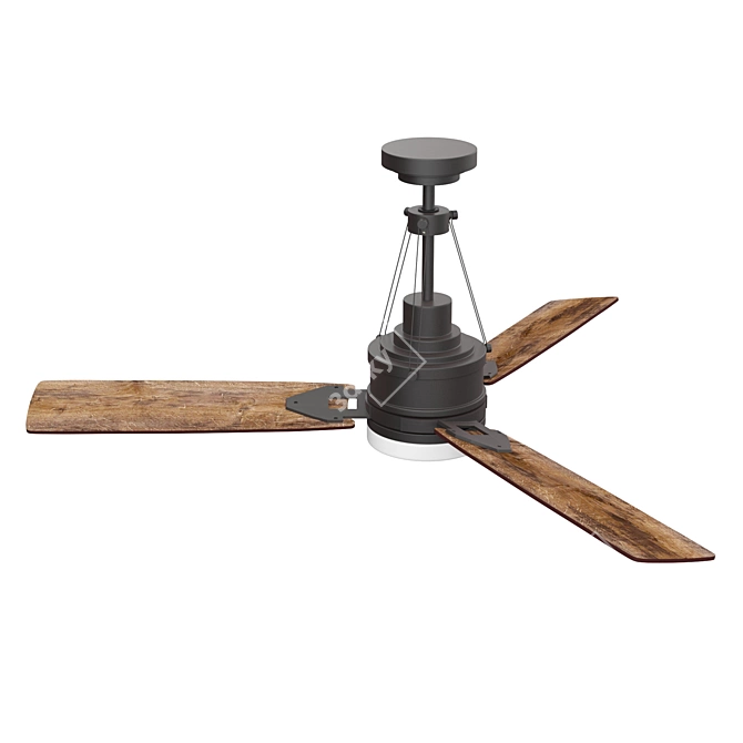 Cool Breeze Ceiling Fan 3D model image 1