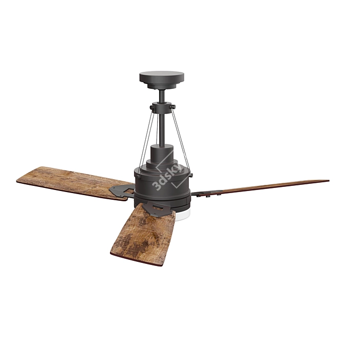 Cool Breeze Ceiling Fan 3D model image 2