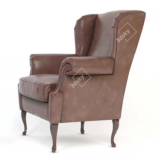 Phanter Armchair: Sleek and Stylish 3D model image 1