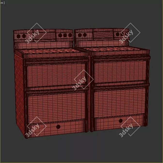 GEAP1043: Slide-In Electric Range 3D model image 3