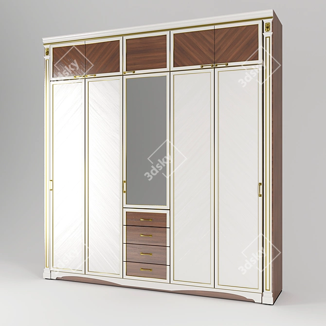 Animated Wardrobe - 2800 x 2900 x 600 (L x H x W) 3D model image 2