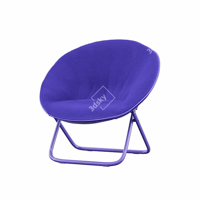 Cozy Velvet Armchair 3D model image 1