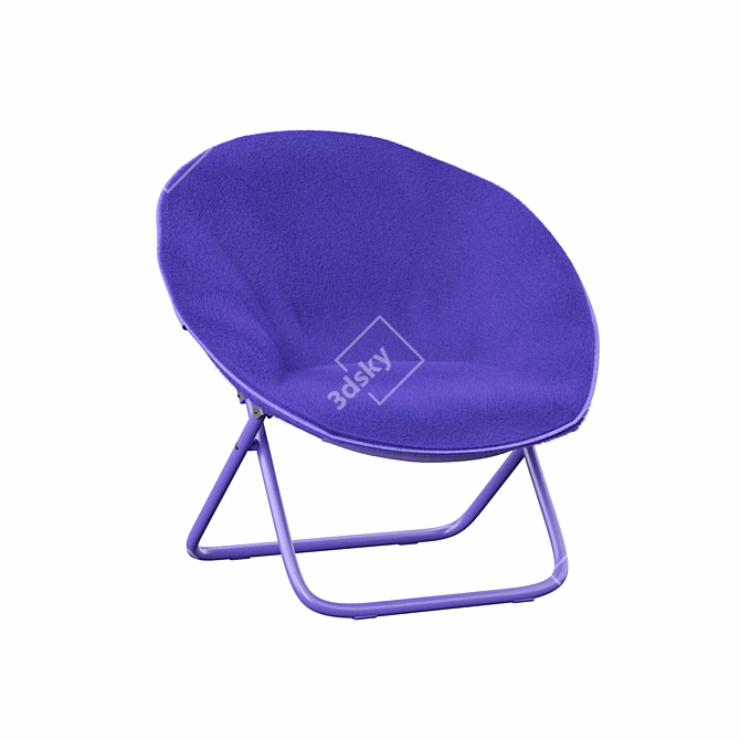 Cozy Velvet Armchair 3D model image 2