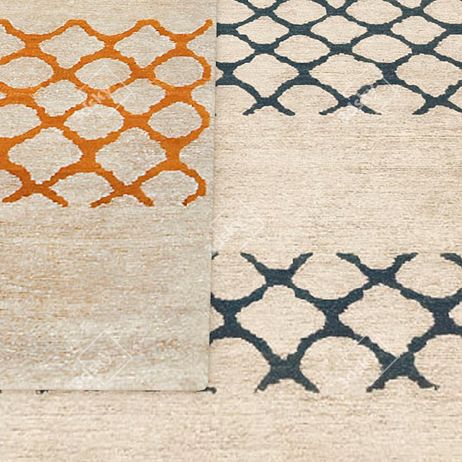 Onoko Collection: Elegant Carpets by Kristiina Lassus 3D model image 2