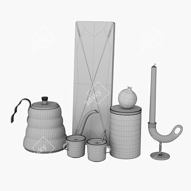 Elegant Decor Set 3D model image 2