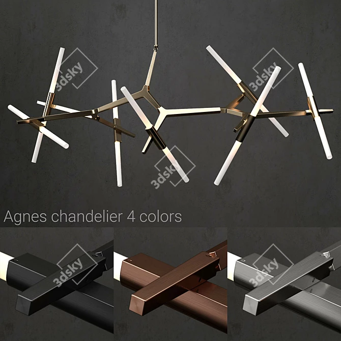 Agnes 14-Light Chandelier - Modern Classic Lighting 3D model image 1