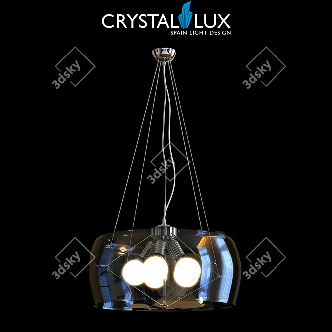 Crystal Lux Style SP5 Transparent Pendant 3D model image 1