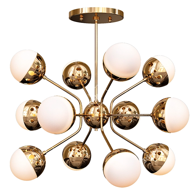 Sia Chandelier: Elegant Illumination Fit for Any Space 3D model image 1