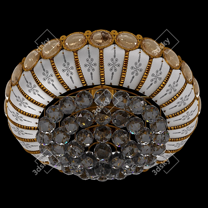 Sparkling Champagne Chandelier 3D model image 1