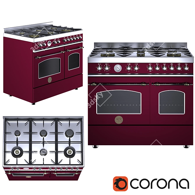 Bertazzoni HERITAGE - Classic Gas Stove 3D model image 1