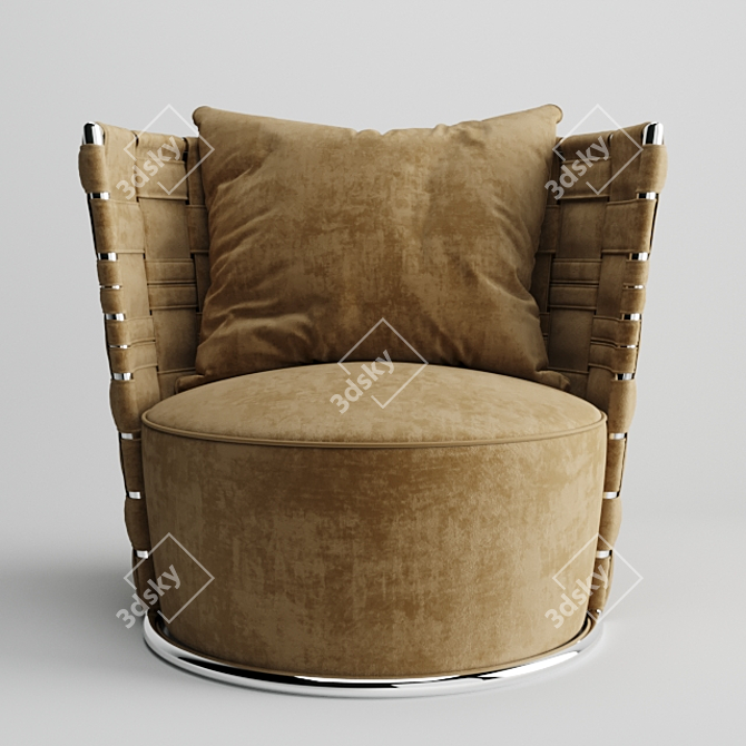 Roberto Cavalli Lounge Chair Set 3D model image 1