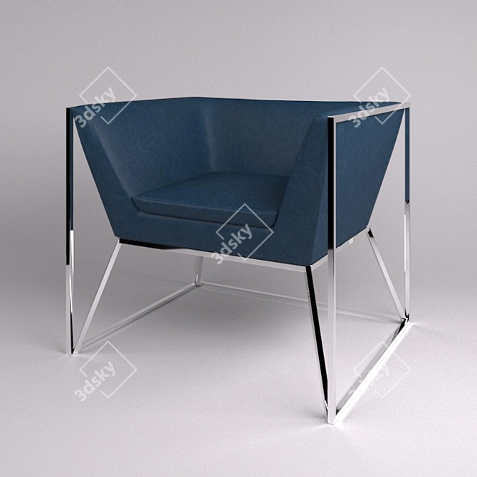 Elegant Elsa Armchair: Milano Home Concept 3D model image 1