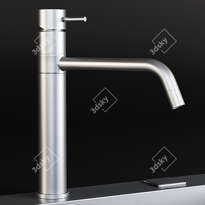 Stainless Steel Mira Mixer 3D model image 2