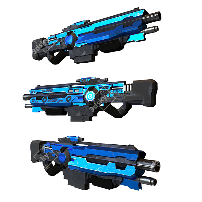 3D Sci-fi Refile - Futuristic Rifle Model 3D model image 1