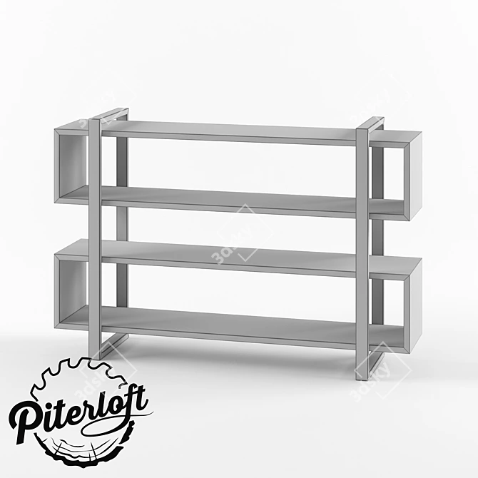 Industrial Console "Bakst" | Loft Style 3D model image 2