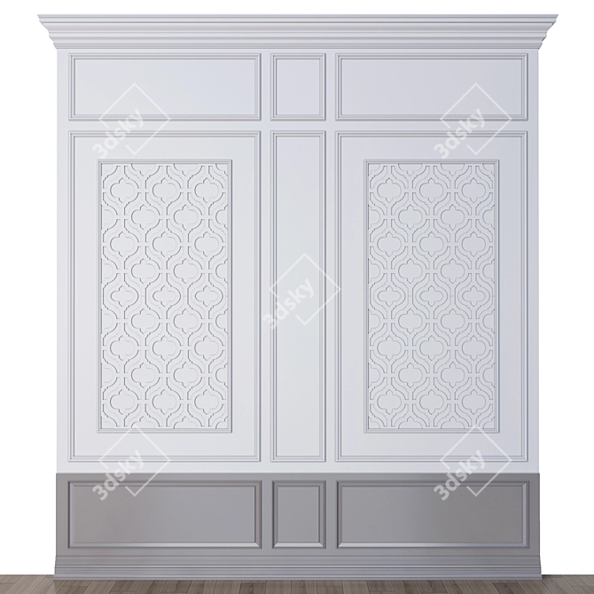 Versatile Wall Molding Kit 3D model image 1