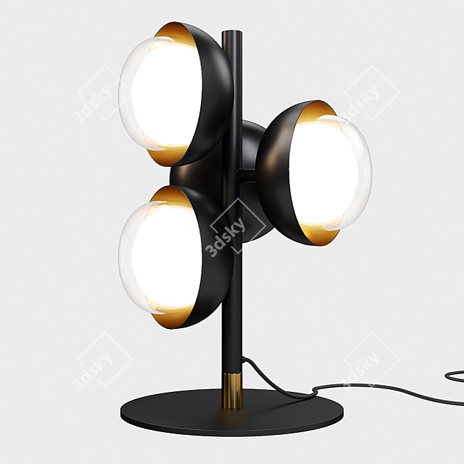 Tooy Muse: Vintage Metal Table Lamp 3D model image 1
