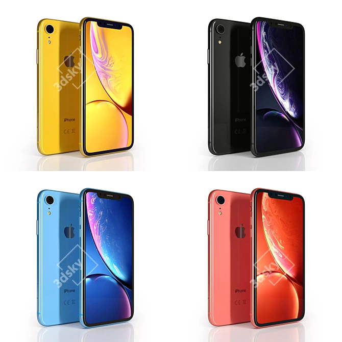 Apple iPhone XR - Stunning Colors and High-Resolution Display 3D model image 2
