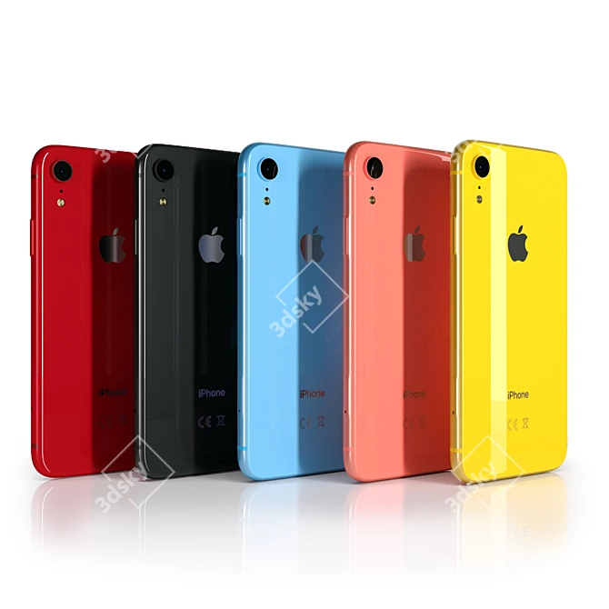 Apple iPhone XR - Stunning Colors and High-Resolution Display 3D model image 3