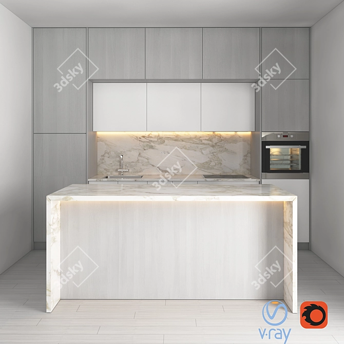 3Dmax Modeled Cabinet - Versatile Design 3D model image 1