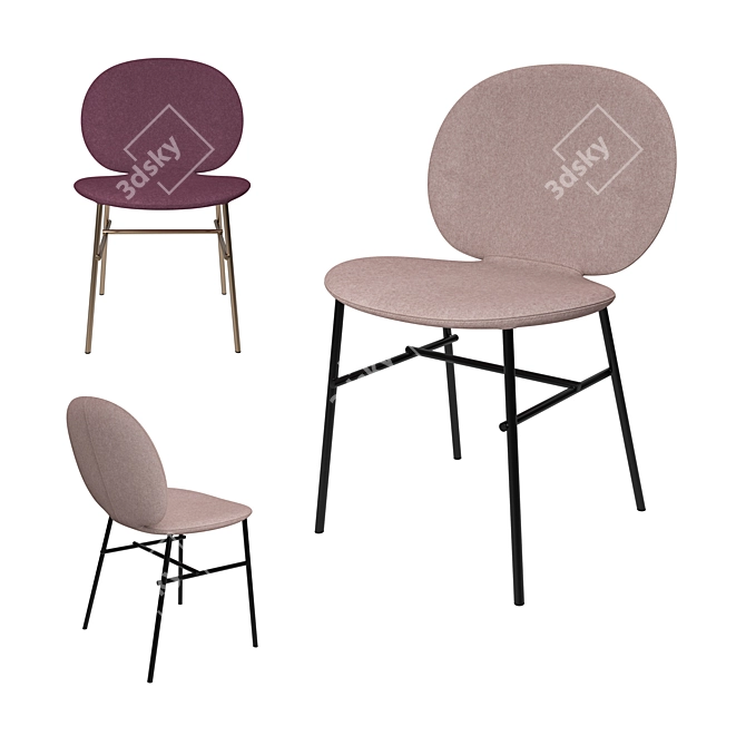 Kelly Modern Dining Chair 3D model image 1