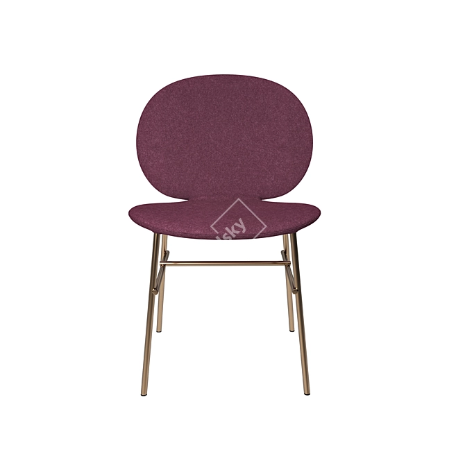 Kelly Modern Dining Chair 3D model image 2