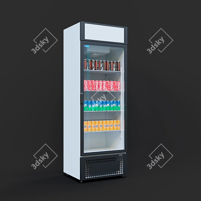 Capri 0.7 Mini Fridge | Compact and Efficient 3D model image 1