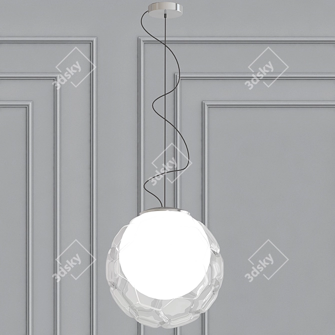 Ethereal Bliss: Fabbian CLOUDY Pendant 3D model image 1