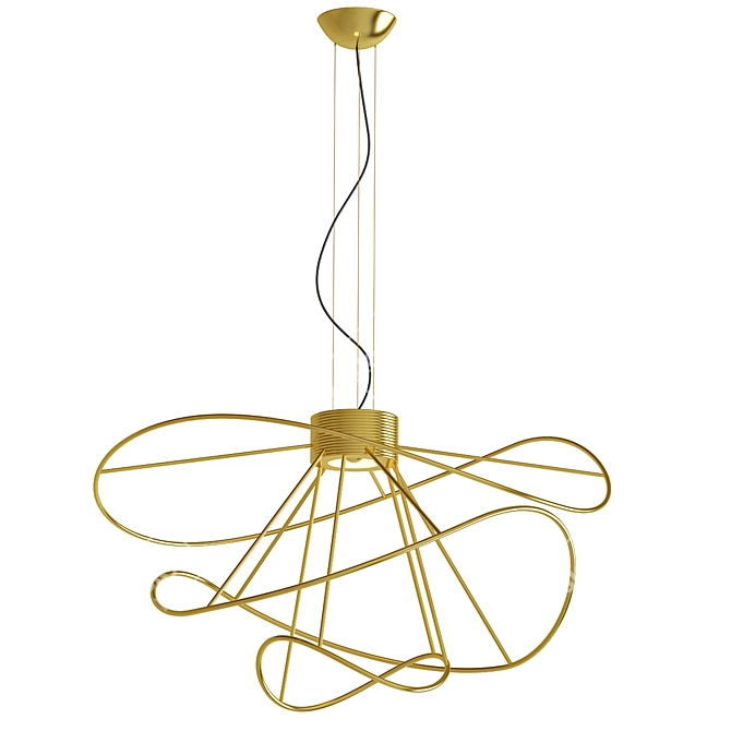 Axolight Hoops Pendant Light 3D model image 1