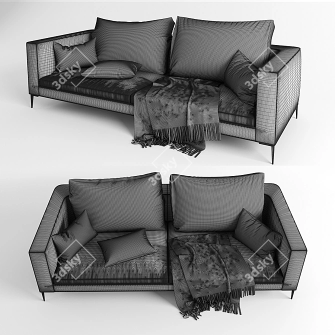 Rove Concepts Hugo Modern Sofa 3D model image 3