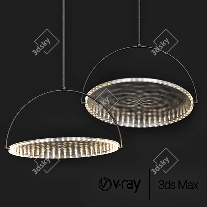 Kepler LED Ceiling Light Fixture 3D model image 1