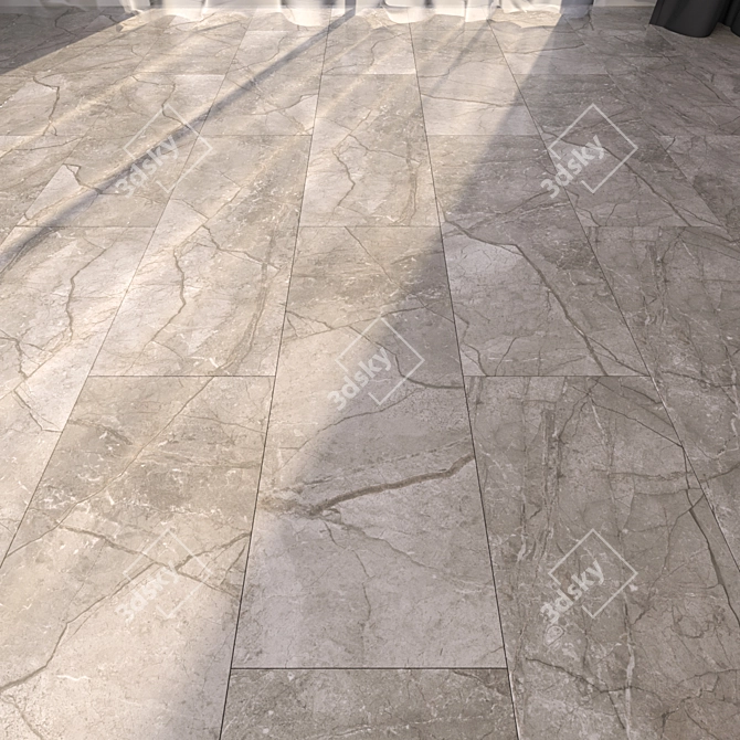 Luxury Marble Floor Tiles 3D model image 1