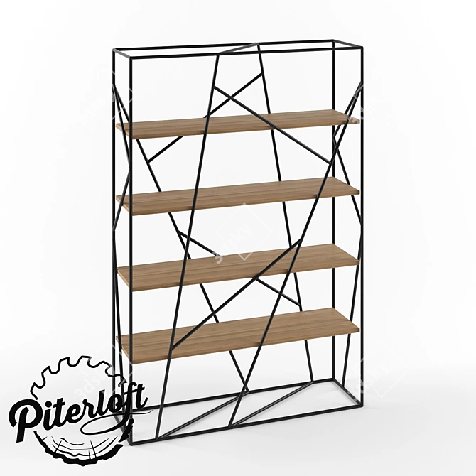 Lofty Archimedes Rack: Creative Loft Style Storage 3D model image 1