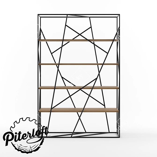 Lofty Archimedes Rack: Creative Loft Style Storage 3D model image 2